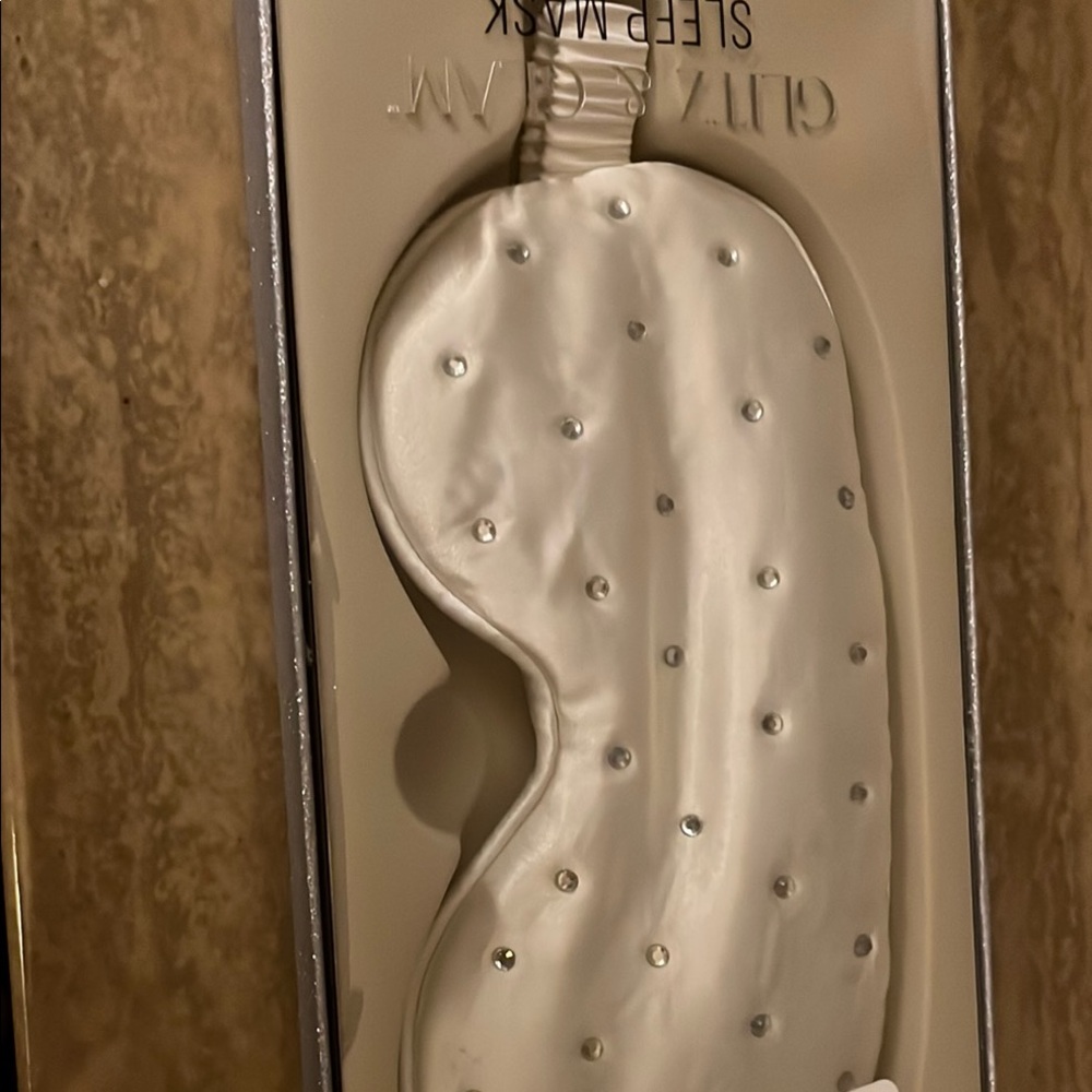 White Glitz & Glam Sleep Mask